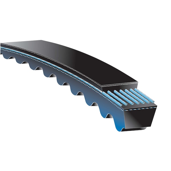 V-Belt, 864 mm Outside Length, 13 mm Top Width, 8 mm Thickness, 1 Ribs
